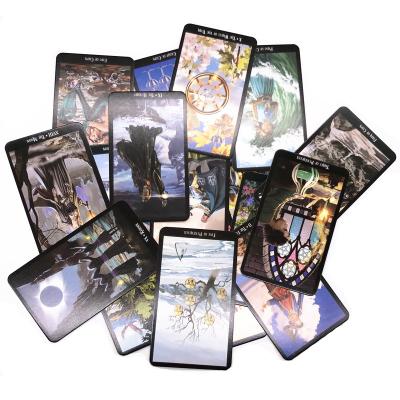 China Tarot Card Decks and Book Paper Sets for Beginners Holographic Tarot Deck for sale