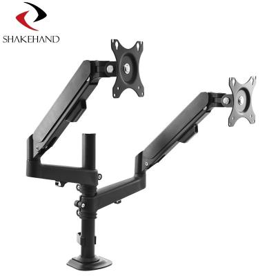 China 32inch Doul Monitor LCD Monitor Arm Spring Monitor Mount 0-9 Kg 13-32inch for sale