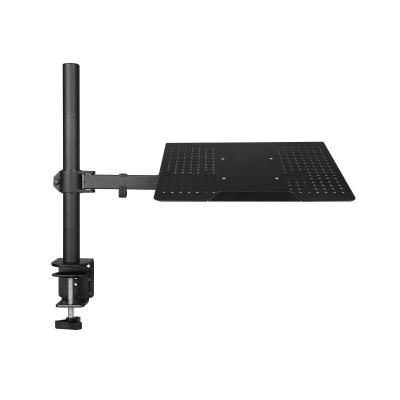 China Laptop Notebook Desk Mount Stand Height Adjustable Single Arm Mount with C Clamp, Monitor 15-32 inch 13-32inch VESA 75X75 and 100X100 for sale