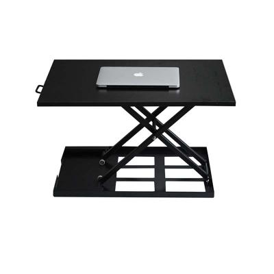 China Commercial Furniture Gas Spring Sit To Stand Manual Lifting Table Lift Desk for sale