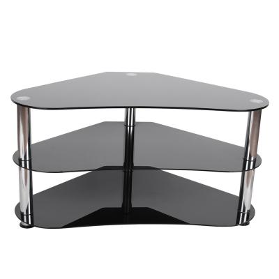 China TV Stand Up Tempered Glass TV Holder for sale