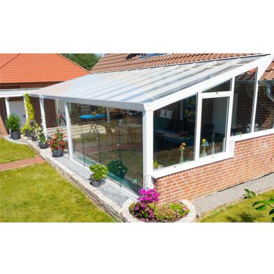 China EUROPEAN Foshan Solarium Solarium Sunroom Veranda Garden Aluminum Glass House for sale