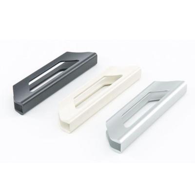 China Modern Terrasoverkapping Sliding Glass Wall Aluminum Door Handle Anthracite for sale