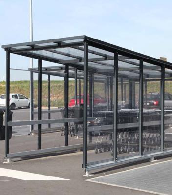 China Flat Warehouse Shelter for Supermarket or Shopping Trolley Shelter for sale