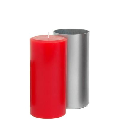 China Aluminum Sweet Aluminum Candle Making Pillar Molds for sale