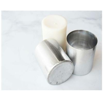 China Aluminum Aluminum Pillar Candle Making Molds With Wick Pins for sale