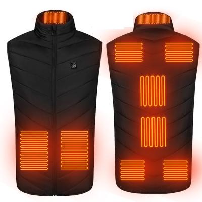 China Waterproof ECO Single New Design Men Winter Windproof Women Thermal Heated Vest Jackets With Battery Pack for sale