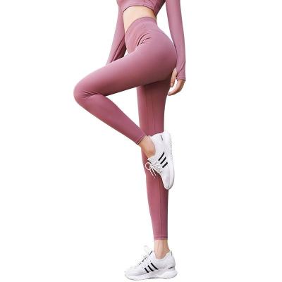 China Breathable ECO single ladies booty butt crack! crack! yoga leggings ajustados en el trasero high waist gym sport pants for women for sale