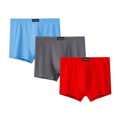 China EC1029 Antibacterial Oversized Men's Briefs And Boxers 3 Packs Set Pants High Quality Oversized Wide Leg Cotton Panties Male Underwear for sale