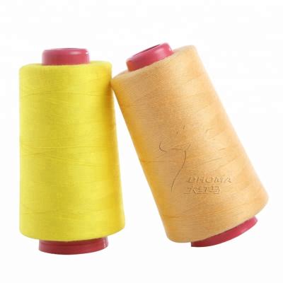 China High tenacity polyester yarn100% polyester sewing threads 209 polyester overlock thread 500yards for sewing for sale