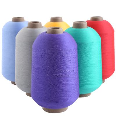 China High Tenacity Running Color 150D Polyester High Stretch Yarn For Covering Stitch for sale