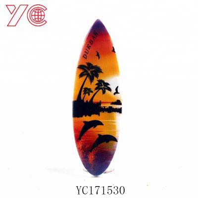 China Promotional Custom Fashion Sublimation Surfboard Polyresin Souvenir Magnet Fridge Magnet YC171530 for sale