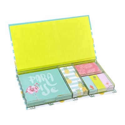 China Custom Self Adhesive Promotional Gifts Eco Sticky Notes Box Set Cube Memo Pads Notepad for sale