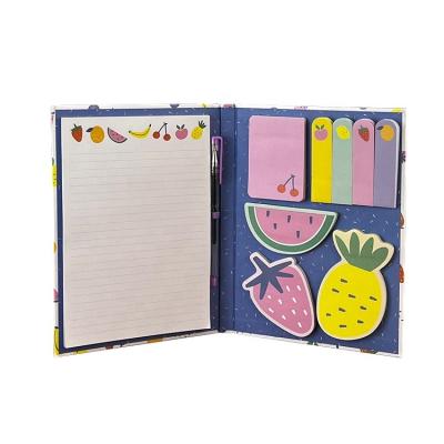 China Custom New Arrivals OEM Self Adhesive Note Pad Sticky Labels Print Paper Notebook Hard Cover Sticky Notepad for sale