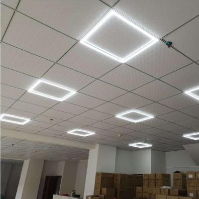 China Modern European Standard 48W Front Ledge Lit Panel Frame 600x600 Super Bright Recessed Panel Light for sale