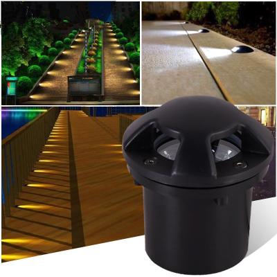 China 12V 110V 220V 3W Waterproof Road Side Lighting Garden Inground Light IP65 Floor LED Deck Light for sale