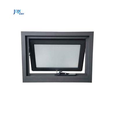 China Sliding Hung Window Aluminum Awning Window Good Quality Black Aluminum Prices Awning Glass Awning Office Using for sale