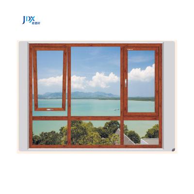 China Sliding Heat Resistance Anti-Aging External Window Double Glazed Awning Aluminum Windows For Commercial for sale