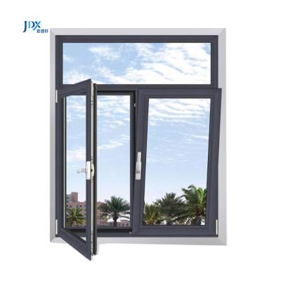 China Magnetic Aluminum Inward View Tilt-Tower Window Energy Efficient Tilt Tower Window for Hotel for sale