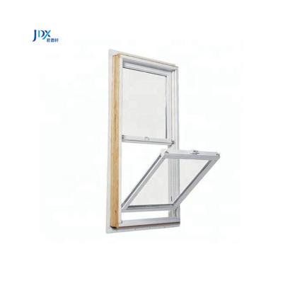 China Customized Magnetic Screen Color Hung Window Single Hung Aluminum Top Waterproof And Sound Insulation Resistant Window for sale