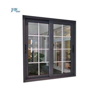 China Sliding High Quality Double Glazed Aluminum Alloy Aluminum Sliding Window Sliding Windows With Mosquito Net for sale