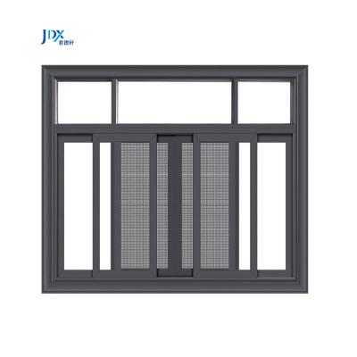 China Customized Classic Silver Sliding Design Aluminum Alloy Sliding Window &door 3 inch Aluminum Sliding Windows for sale