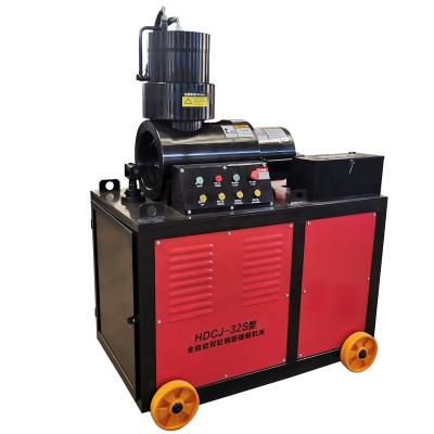 China Building Material Shops 16-32mm Double Cylinder Rebar End Rollover Hydraulic Forging Machine for sale