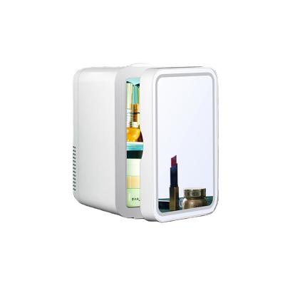 China New Type Refrigerated Cosmetics Mini Portable Vehicle Mirror Dormitory Professional Beauty Refrigerator for sale