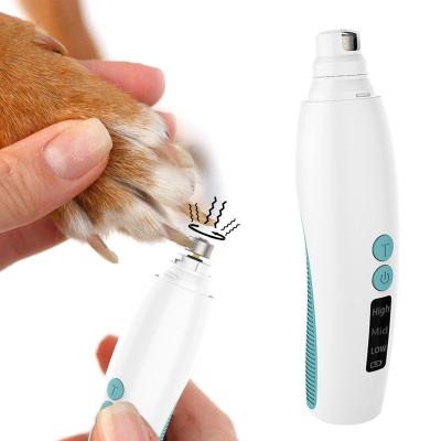 China Viable 3 DB USB Grooming Nail Polish Trimmer Rechargeable Pet Nail Electric Level Soothing Grinding Rechargeable Grinder For Dogs Cats for sale