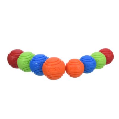 China Durable High Elasticity Surface Interactives Go Stress Forming Ball Hook Toy Solid TPR Hard Dog Toy Chew Ball KYPT-031 for sale