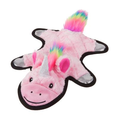 China Factory Direct Simulation Custom Fold Paper Workable No Jam Unicorn Shape Plush Dog Toy for sale