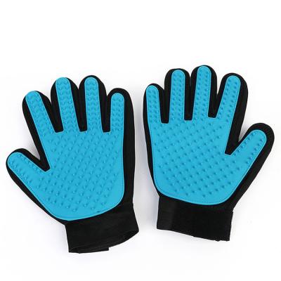 China Sustainable 2019 Success Amazon Pet Deshedding Soft Brush Dog Hair Remover Effective Grooming Glove for sale