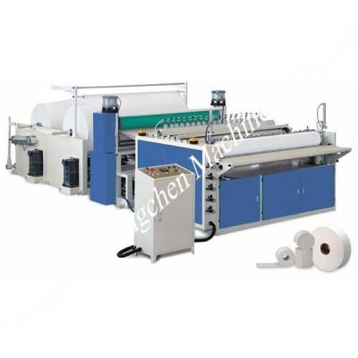 China Construction worksÂ   1575mm Toilet Paper Roll Slitting Rewinding Machine for sale