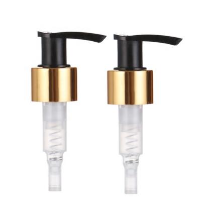 China Non Spill Best Quality Lotion Dispenser Pump 24/410 28mm 28/410 Black Gold Color Lock Pump Twist Lock Pump for sale