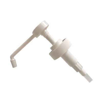 China Non Spill Makers Supply 28-410 32-410 38-410 Sprayer Pump White Screw Plastic Lotion Dispenser Pump With Long Nozzle for sale