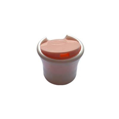 China Non Spill Top 32-410 32mm Cosmetics Lotion Press Plastic Cap Disc Plastic Cap for sale