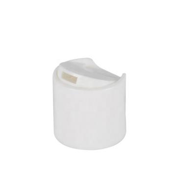 China Non Stock Dispensing Disc Caps White Plastic Bottle Spill Top Cap 20/410 24/410 28/410 For Bottle for sale