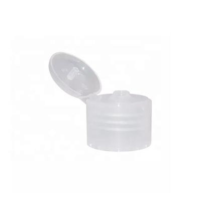 China Non Flip 24mm 24-410 Ribbed Skirt Butterflies Clear Plastic PP Flip Top Cap for sale