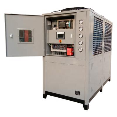 China Building Material Shops 25hp Industrial Scroll Chiller Air Cooled Air Cooled Water Recirculating Chiller for sale