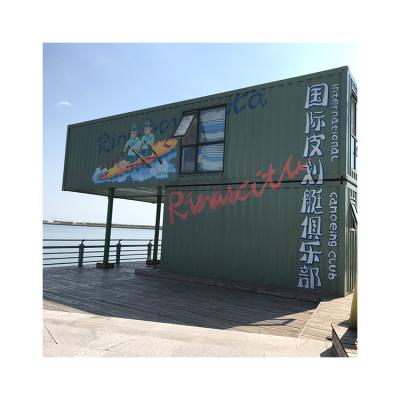 China Modern Good Quality Prefab Container 2 Room Steel Frame Villa Prefab House For Commercial for sale