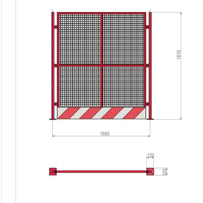 China Project China Manufacturer Portable Stainless Galvanized Steel Black Mesh Fence for sale