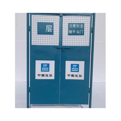 China Project Most Popular Construction Elevator Stainless Steel Protective Door for sale