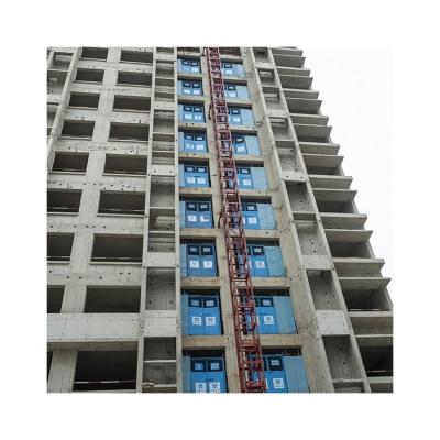 China Project Quality Stainless Steel Super Construction Auto Elevator Protective Door for sale