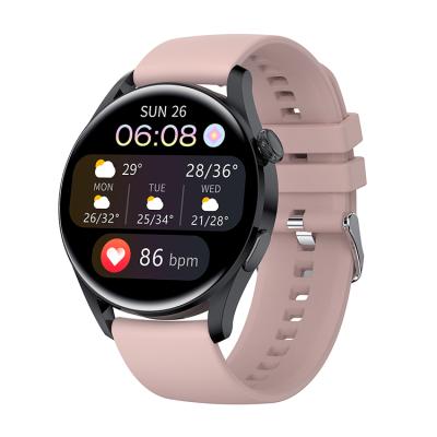 China Round Touch Screen Shenzhen Manufacturer ISO9001 Metal BT Calls SPO2 Time Oxygen BP Body Temperature Smart Digital Female Smart Watches for sale