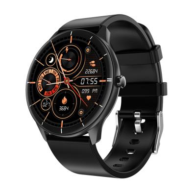 China Round Touch Screen Women Men CE Rohs FCC Logo Customize Sports Time BP Oxygen SPO2 Body Temperature Cell Phones Q21 Waterproof Smart Watch for sale