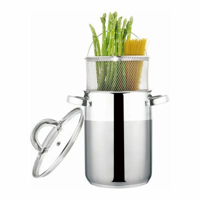 China High Quality Sustainable Stainless Steel Asparagus Pot Hot Selling Noodle Pots for sale