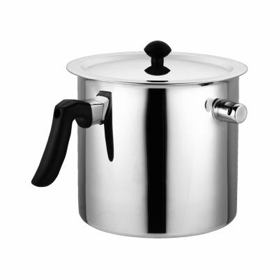 China 2021 Viable Newcomers Wholesale Stainless Double Wall Milk Pot Cookware Milk Cooking Pots for sale