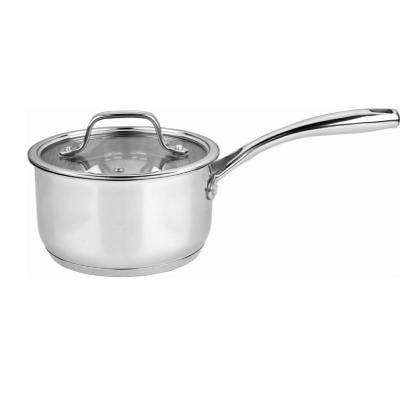 China 2021 Sustainable Hot Sale Kitchware Milkpan Stainless Steel Cooking Pots With Molding Handle for sale