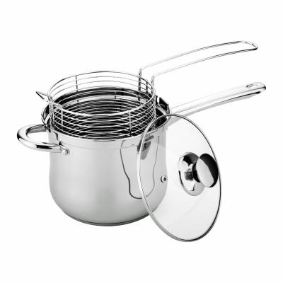 China Sustainable Stainless Steel Stock Pot Pasta Noodle Pot Pan Frying Cooking Pot for sale