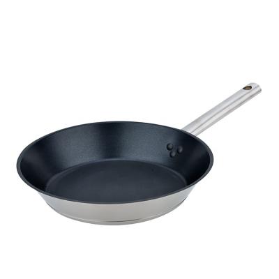 China New Design Stainless Steel Kitchen Cookware Viable Non Stick Frying Pan for sale